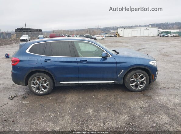 5UXTY5C0XLLT35783 2020 BMW X3 Синий Панорамный вид салона 360°