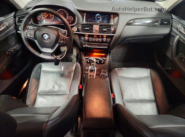 5UXWX9C33H0T17913 2017 BMW X3 Черный Вид панели приборов