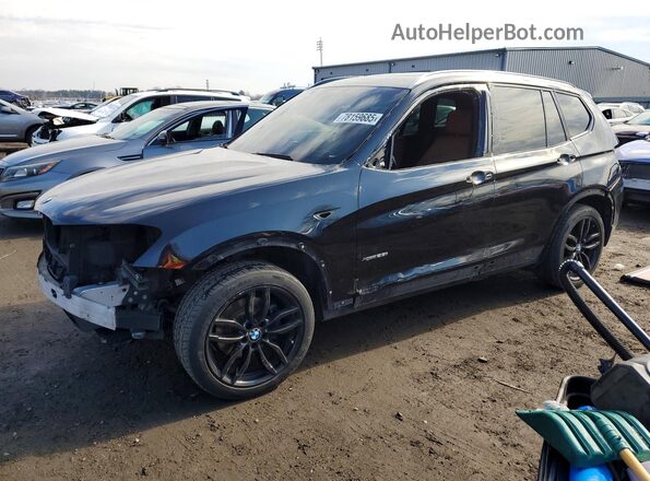 5UXWX9C34H0T16091 2017 BMW X3 Черный Передняя левая четверть