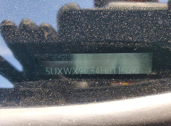 5UXWX9C34H0T16091 2017 BMW X3 Черный Вид подкапотного пространства