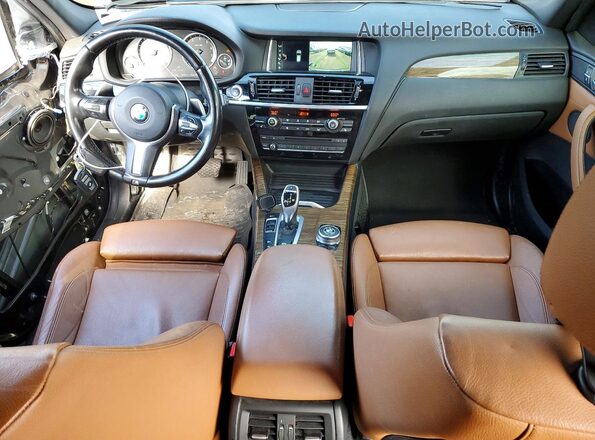 5UXWX9C34H0T16091 2017 BMW X3 Черный Вид панели приборов
