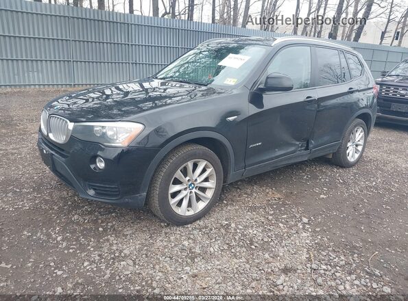 5UXWX9C37H0W68596 2017 BMW X3 Черный Передняя левая четверть