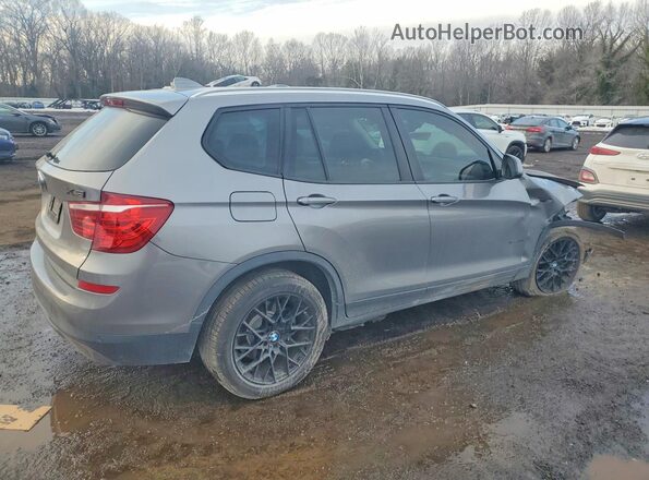 5UXWX9C52H0T06113 2017 BMW X3 Серый Задняя правая четверть