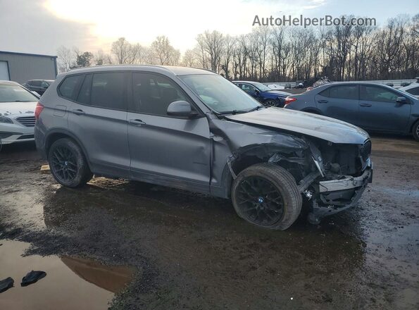 5UXWX9C52H0T06113 2017 BMW X3 Серый Передняя правая четверть