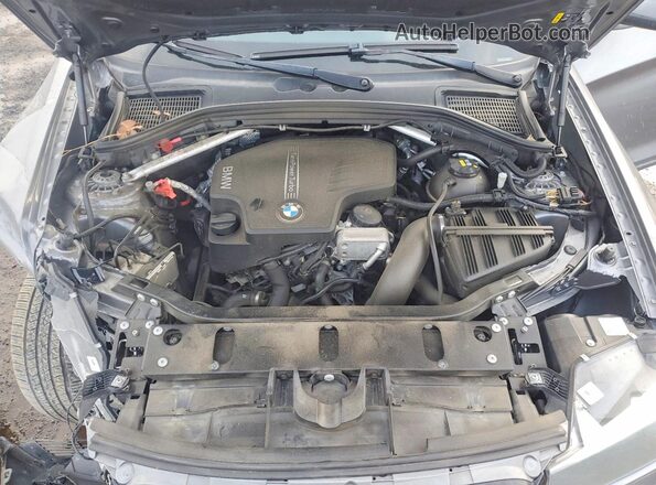 5UXWX9C52H0T06113 2017 BMW X3 Серый Вид подкапотного пространства