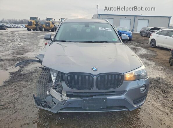 5UXWX9C52H0T06113 2017 BMW X3 Серый Вид спереди