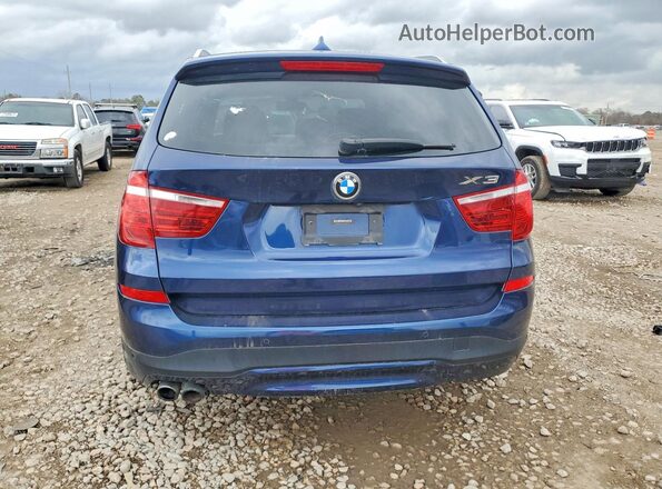 5UXWX9C53G0D74986 2016 BMW X3 Синий Вид сзади