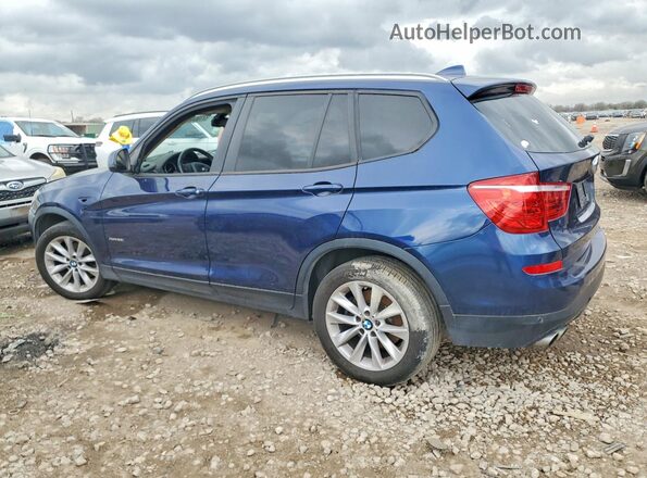 5UXWX9C53G0D74986 2016 BMW X3 Синий Задняя левая четверть