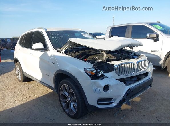 5UXWX9C54G0D69277 2016 BMW X3 Белый Передняя правая четверть