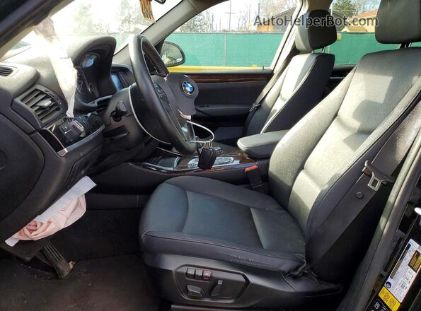 5UXWX9C54G0D86340 2016 BMW X3 Черный Вид салона спереди