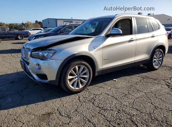 5UXWX9C55G0D76223 2016 BMW X3 Золотой Передняя левая четверть