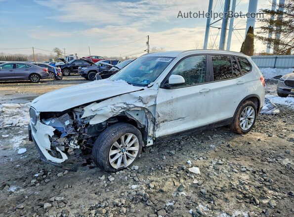 5UXWX9C55H0D97266 2017 BMW X3 Белый Передняя левая четверть