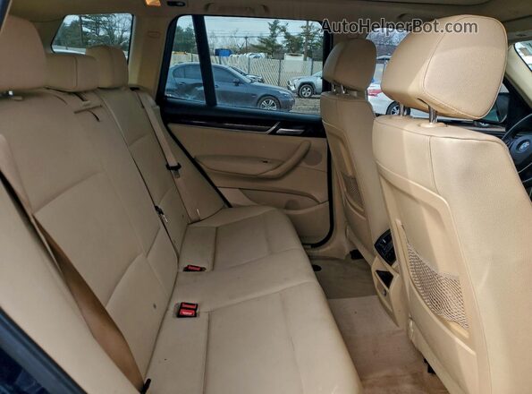 5UXWX9C56G0D79115 2016 BMW X3 Синий Вид задней части салона