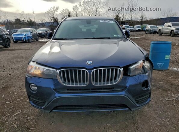 5UXWX9C56G0D79115 2016 BMW X3 Синий Вид спереди