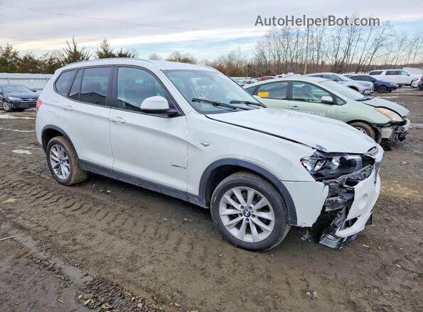 5UXWX9C57H0T06575 2017 BMW X3 Белый Передняя правая четверть