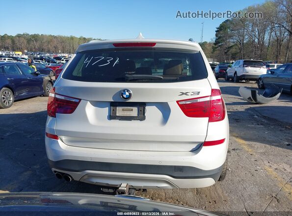 5UXWX9C59G0D84731 2016 BMW X3 Белый 