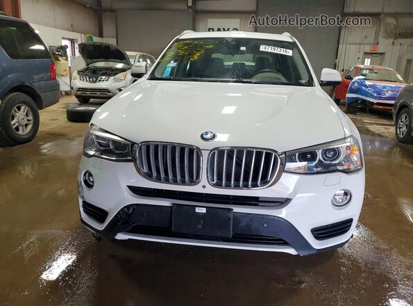 5UXWX9C5XG0D81255 2016 BMW X3 Белый Вид спереди
