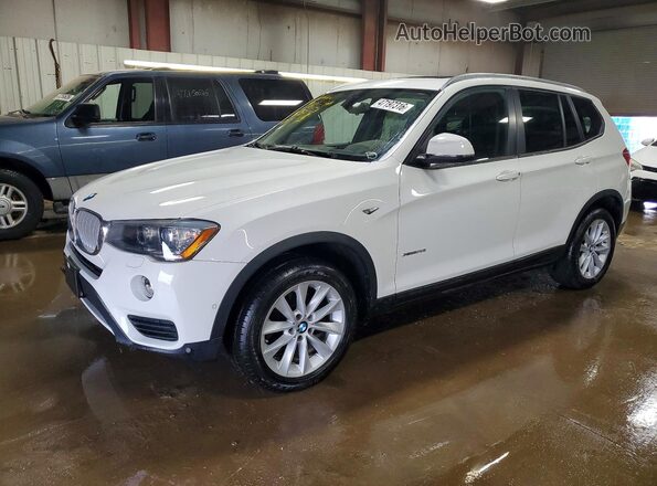 5UXWX9C5XG0D81255 2016 BMW X3 Белый Передняя левая четверть