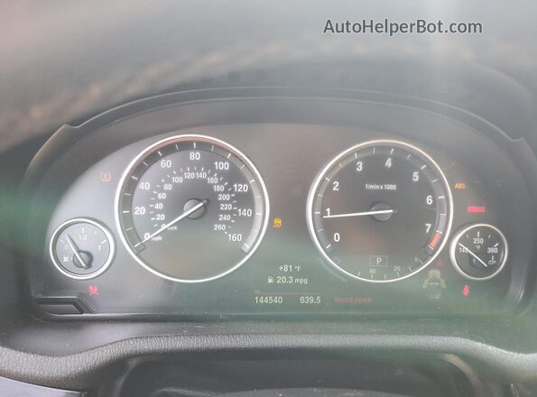 5UXWX9C5XG0D82390 2016 BMW X3 Белый Вид щитка приборов