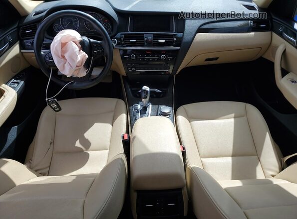 5UXWX9C5XG0D82390 2016 BMW X3 Белый Вид панели приборов