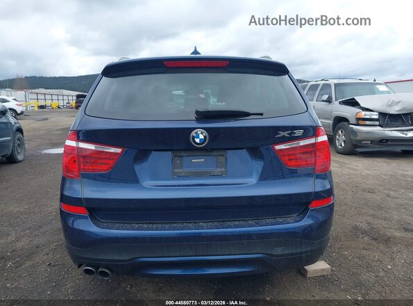 5UXWX9C5XG0D84074 2016 BMW X3 Синий 
