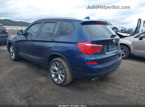 5UXWX9C5XG0D84074 2016 BMW X3 Синий Задняя левая четверть