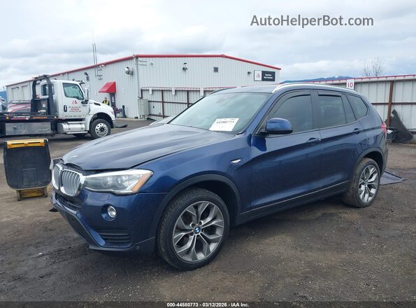 5UXWX9C5XG0D84074 2016 BMW X3 Синий Передняя левая четверть