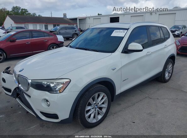 5UXWZ7C34H0V90423 2017 BMW X3 Белый Передняя левая четверть