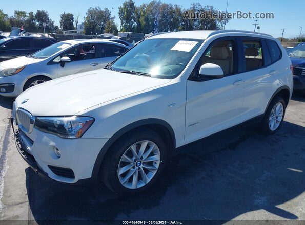 5UXWZ7C39H0V90725 2017 BMW X3 Белый Передняя левая четверть