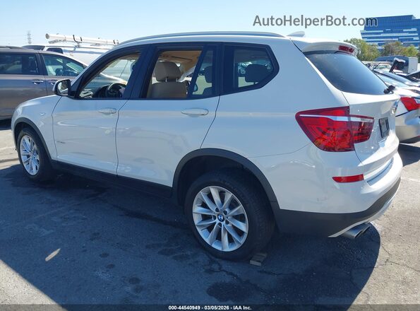 5UXWZ7C39H0V90725 2017 BMW X3 Белый Задняя левая четверть