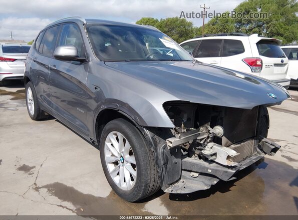 5UXWZ7C3XH0X41538 2017 BMW X3 Gray Przód prawy