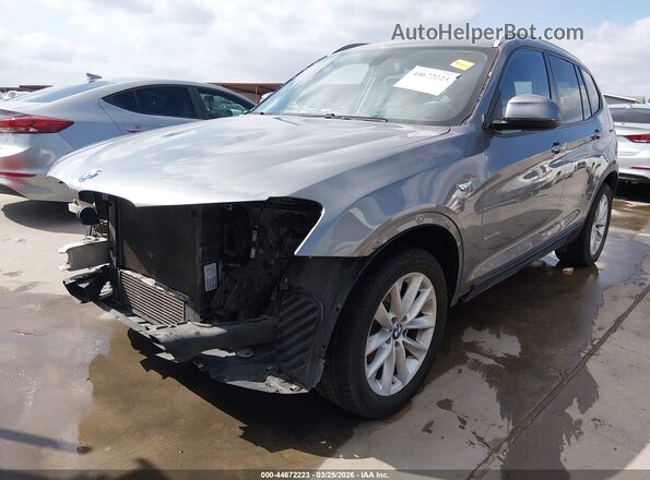 5UXWZ7C3XH0X41538 2017 BMW X3 Gray Przód lewy