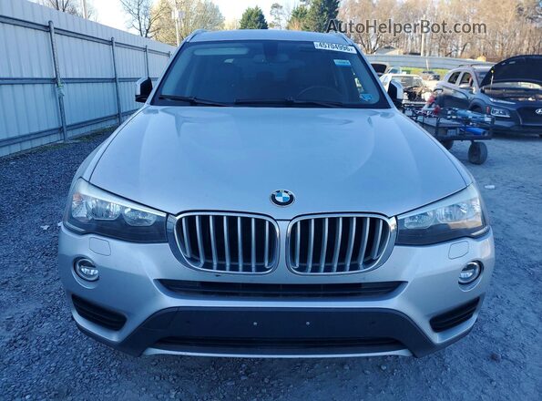 5UXWZ7C59H0U46593 2017 BMW X3 Серебряный Вид спереди