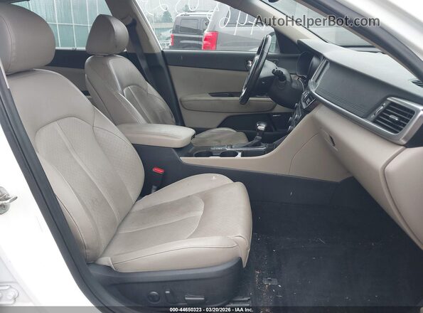 5XXGU4L39GG002192 2016 KIA OPTIMA White Вид салону спереду