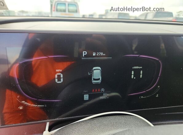 5XYK33AF2PG115871 2023 KIA SPORTAGE Black Vista del cuadro de instrumentos
