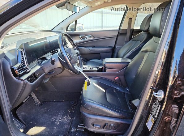 5XYK33DFXRG142542 2024 KIA SPORTAGE Черный Вид салона спереди