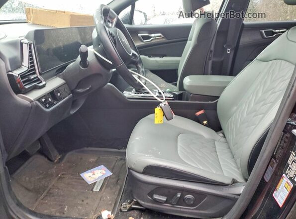5XYK6CDF3RG164602 2024 KIA SPORTAGE Black Widok wnętrza z przodu