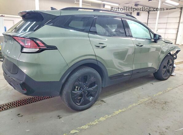 5XYK6CDF4SG234355 2025 KIA SPORTAGE Зеленый Задняя правая четверть