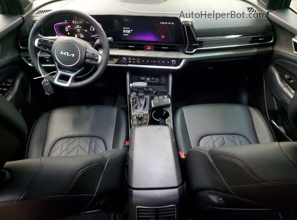 5XYK6CDF4SG234355 2025 KIA SPORTAGE Зеленый Вид панели приборов