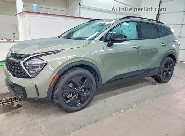 5XYK6CDF4SG234355 2025 KIA SPORTAGE Зеленый Передняя левая четверть