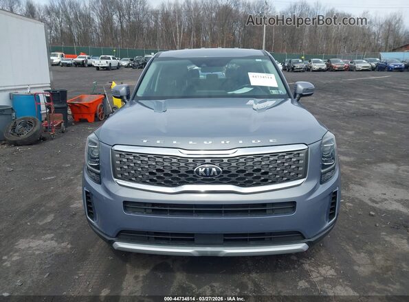 5XYP2DHC5MG123081 2021 KIA TELLURIDE Light Blue Вид щитка приборов