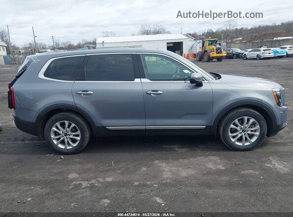 5XYP2DHC5MG123081 2021 KIA TELLURIDE Light Blue Вид задней части салона