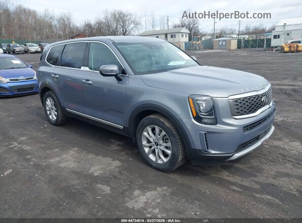 5XYP2DHC5MG123081 2021 KIA TELLURIDE Light Blue Передняя правая четверть