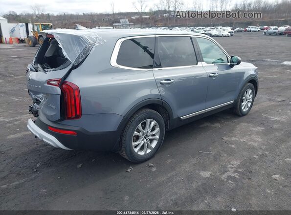 5XYP2DHC5MG123081 2021 KIA TELLURIDE Light Blue Задняя правая четверть
