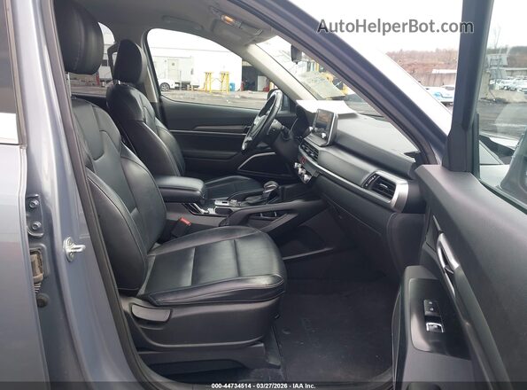 5XYP2DHC5MG123081 2021 KIA TELLURIDE Light Blue Вид салона спереди