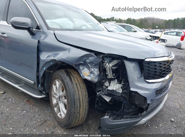 5XYP2DHCXNG306896 2022 KIA TELLURIDE Серый Вид спереди