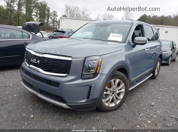 5XYP2DHCXNG306896 2022 KIA TELLURIDE Серый Передняя левая четверть