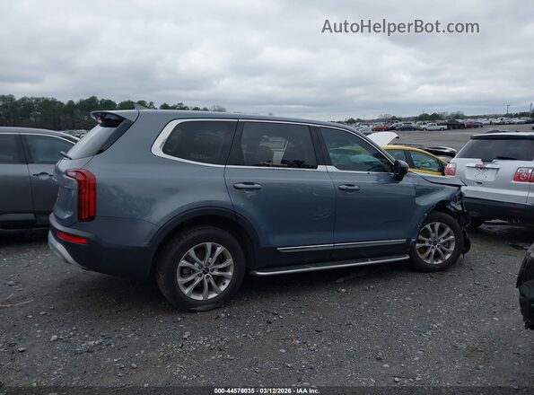 5XYP2DHCXNG306896 2022 KIA TELLURIDE Серый Вид задней части салона