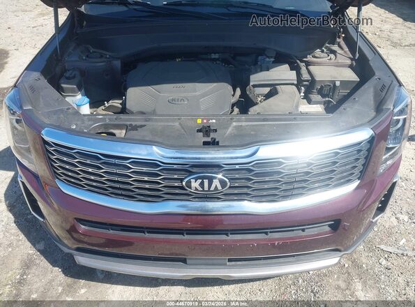 5XYP34HCXLG001053 2020 KIA TELLURIDE Burgundy Հետևի տեսք