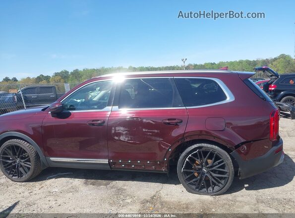 5XYP34HCXLG001053 2020 KIA TELLURIDE Burgundy Դիմացի տեսք
